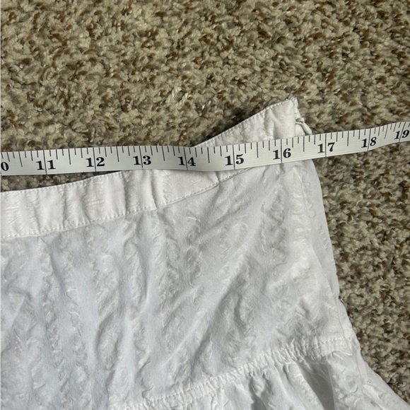 Tommy Hilfiger White Midi Skirt Casual Vacation Neutral Beach Greece Classic 12 - Picture 6 of 7